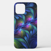 Kleurrijk Abstract blauw roze groen fractal Case-Mate iPhone Case (Achterkant)
