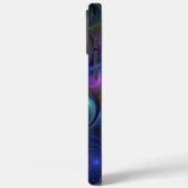 Kleurrijk Abstract blauw roze groen fractal Case-Mate iPhone Case (Achterkant / Links)