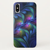 Kleurrijk Abstract blauw roze groen fractal Case-Mate iPhone Case (Achterkant)