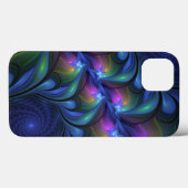 Kleurrijk Abstract blauw roze groen fractal Case-Mate iPhone Case (Achterkant (horizontaal))