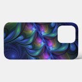 Kleurrijk Abstract blauw roze groen fractal Case-Mate iPhone Case (Achterkant (horizontaal))