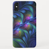 Kleurrijk Abstract blauw roze groen fractal Case-Mate iPhone Case (Achterkant)