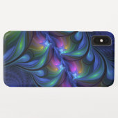 Kleurrijk Abstract blauw roze groen fractal Case-Mate iPhone Case (Achterkant (horizontaal))