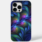 Kleurrijk Abstract blauw roze groen fractal Case-Mate iPhone Case (Achterkant)
