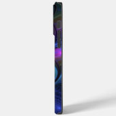 Kleurrijk Abstract blauw roze groen fractal Case-Mate iPhone Case (Achterkant / Links)
