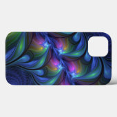 Kleurrijk Abstract blauw roze groen fractal Case-Mate iPhone Case (Achterkant (horizontaal))