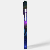 Kleurrijk Abstract blauw roze groen fractal Case-Mate iPhone Case (Achterkant / Links)