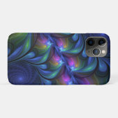 Kleurrijk Abstract blauw roze groen fractal Case-Mate iPhone Case (Achterkant (horizontaal))