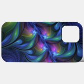 Kleurrijk Abstract blauw roze groen fractal Case-Mate iPhone Case (Achterkant (horizontaal))