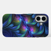 Kleurrijk Abstract blauw roze groen fractal Case-Mate iPhone Case (Achterkant (horizontaal))