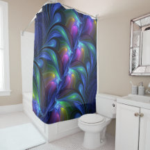 Kleurrijk Abstract blauw roze groen fractal