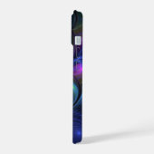 Kleurrijk Abstract blauw roze groen fractal iPhone 15 Case (Linkerkant)