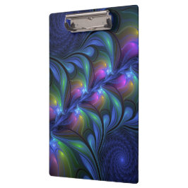 Kleurrijk Abstract blauw roze groen fractal Klembord