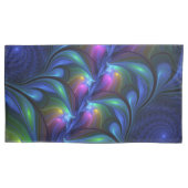 Kleurrijk Abstract blauw roze groen fractal Kussensloop (Voorkant)