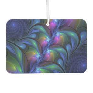 Kleurrijk Abstract blauw roze groen fractal Luchtverfrisser