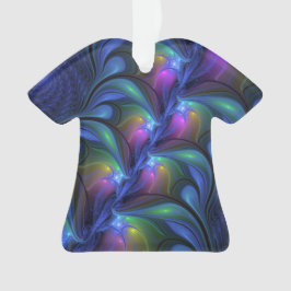 Kleurrijk Abstract blauw roze groen fractal Ornament