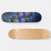 Kleurrijk Abstract blauw roze groen fractal Persoonlijk Skateboard (Horizontaal)