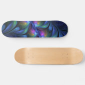 Kleurrijk Abstract blauw roze groen fractal Persoonlijk Skateboard (Horizontaal)