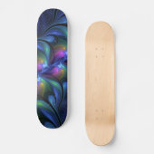 Kleurrijk Abstract blauw roze groen fractal Persoonlijk Skateboard (Voorkant)