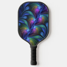 Kleurrijk Abstract blauw roze groen fractal