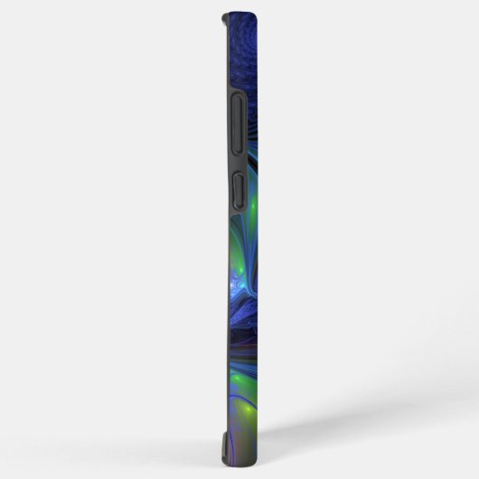 Kleurrijk Abstract blauw roze groen fractal Samsung Galaxy Hoesje (Rechterkant)