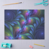 Kleurrijk Abstract blauw roze groen fractal Tissuepapier (Craft)