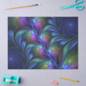 Kleurrijk Abstract blauw roze groen fractal Tissuepapier (Craft)