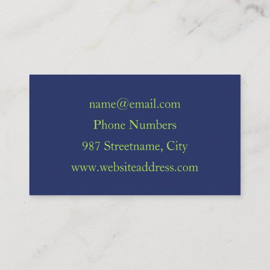 Kleurrijk Abstract blauw roze groen fractal Visitekaartje (Achterkant)