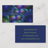 Kleurrijk Abstract blauw roze groen fractal Visitekaartje (Voorkant / Achterkant)