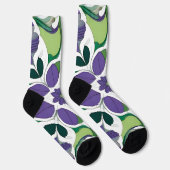 Kleurrijk Abstract Bloemendesign Sokken (Rechts)