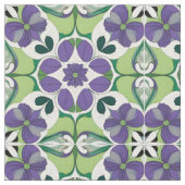 Kleurrijk Abstract Bloemendesign Stof (Close Up)