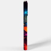 Kleurrijk abstract, bloemenpatroon Case-Mate iPhone case (Achterkant / Rechts)