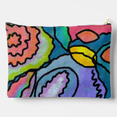 Kleurrijk Abstract bloemenschilderij Etui (Achterkant)