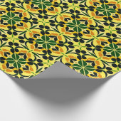 Kleurrijk Abstract Bloemmotief Cadeaupapier (Hoek)