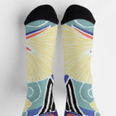 Kleurrijk Abstract bloemmotief van E.A. Séguy Sokken (Top)