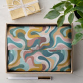 Kleurrijk abstract boho swirly vormpatroon tissuepapier (Geschenk)