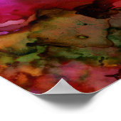 Kleurrijk Abstract bos Poster - 18 x 24 inch (Hoek)