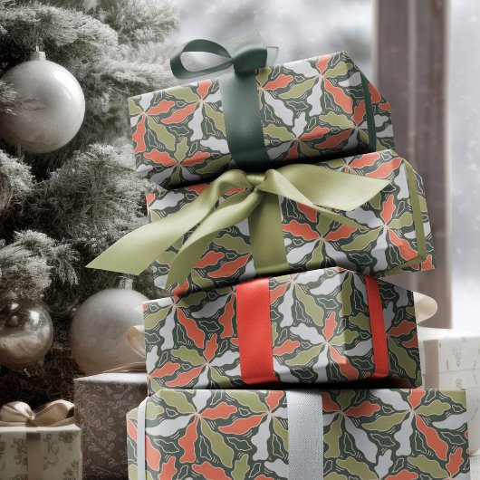 Kleurrijk Abstract Botanisch Cadeaupapier