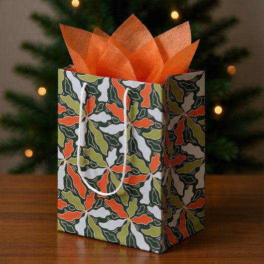 Kleurrijk Abstract Botanisch Medium Cadeauzakje