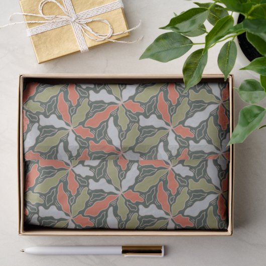 Kleurrijk Abstract Botanisch Tissuepapier (Geschenk)