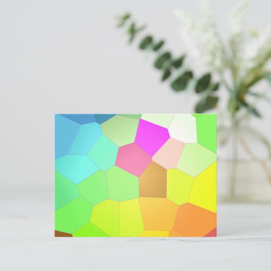 Kleurrijk Abstract Briefkaart (Staand voorkant)