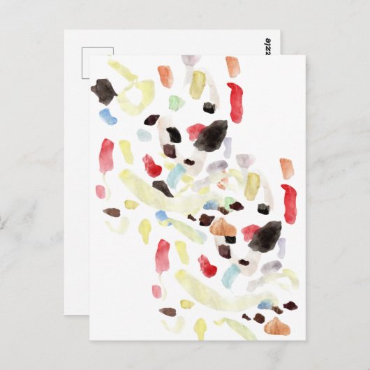 Kleurrijk Abstract Briefkaart (Voorkant / Achterkant)