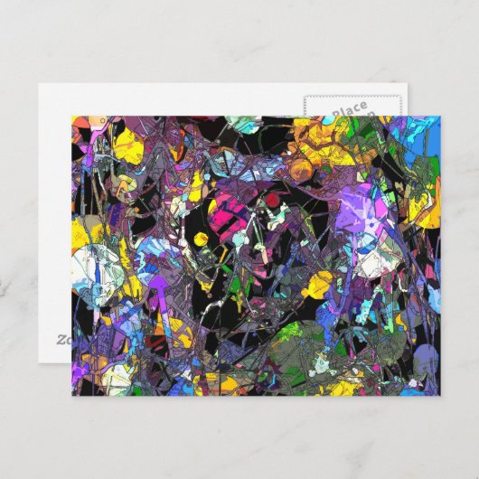 Kleurrijk Abstract Briefkaart (Voorkant / Achterkant)
