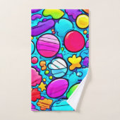 Kleurrijk Abstract Candyland Bad Handdoek (Handdoek)