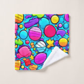 Kleurrijk Abstract Candyland Bad Handdoek (Wasdoekje)