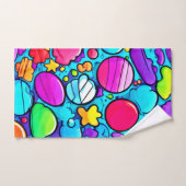 Kleurrijk Abstract Candyland Bad Handdoek (Handdoek)