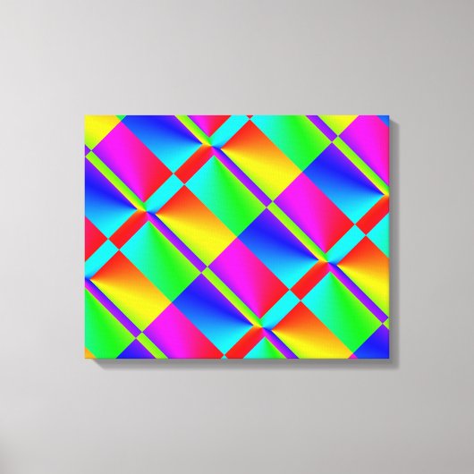 Kleurrijk Abstract Canvas Afdruk (Voorkant)