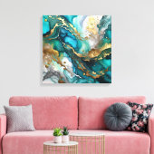 Kleurrijk Abstract Canvas Afdruk (Insitu (Woonkamer))