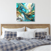 Kleurrijk Abstract Canvas Afdruk (Insitu (Slaapkamer))