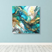 Kleurrijk Abstract Canvas Afdruk (Insitu (Houten vloer))